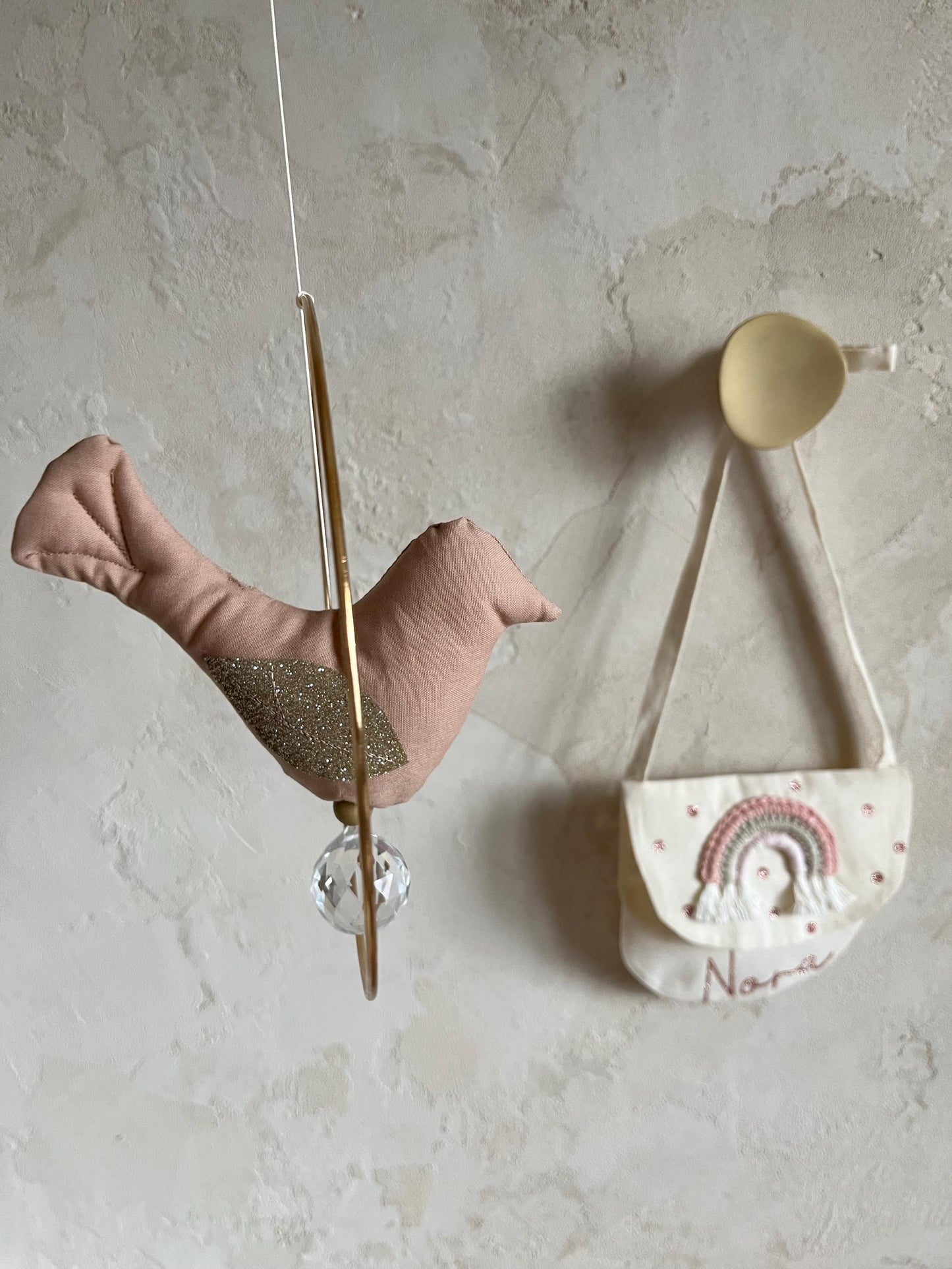 Vogel-Suncatcher mit Kristall