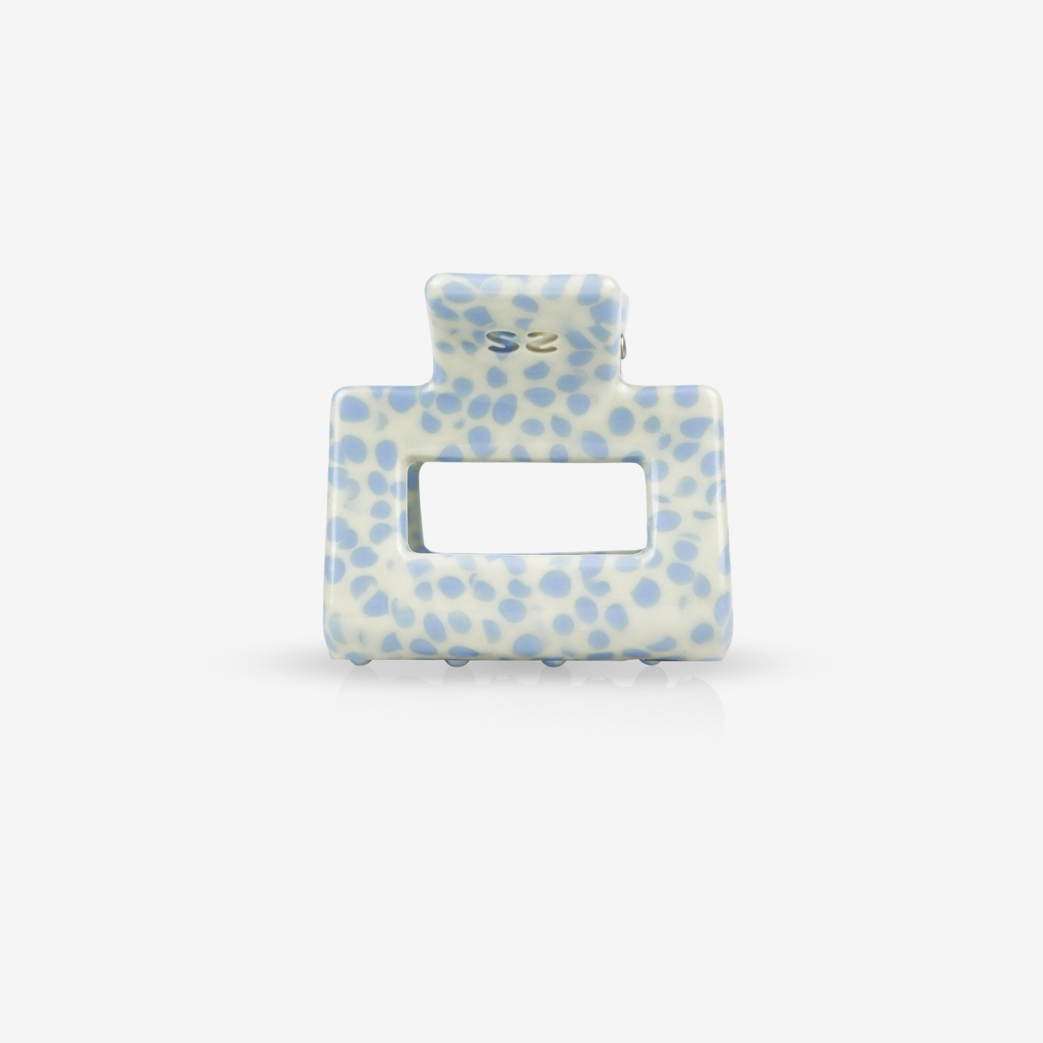 Sasstie Lib Haarklammer Ocean in Blau und Creme – Produktansicht
