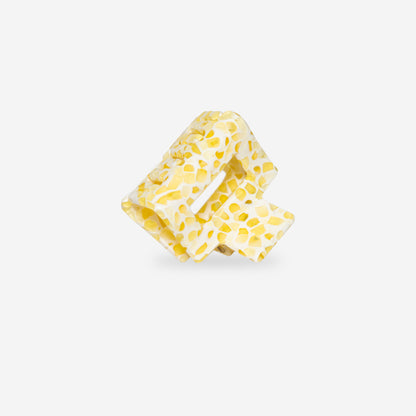Sasstie Lib Haarklammer Lemon in Gelb und Creme – Seitenansicht