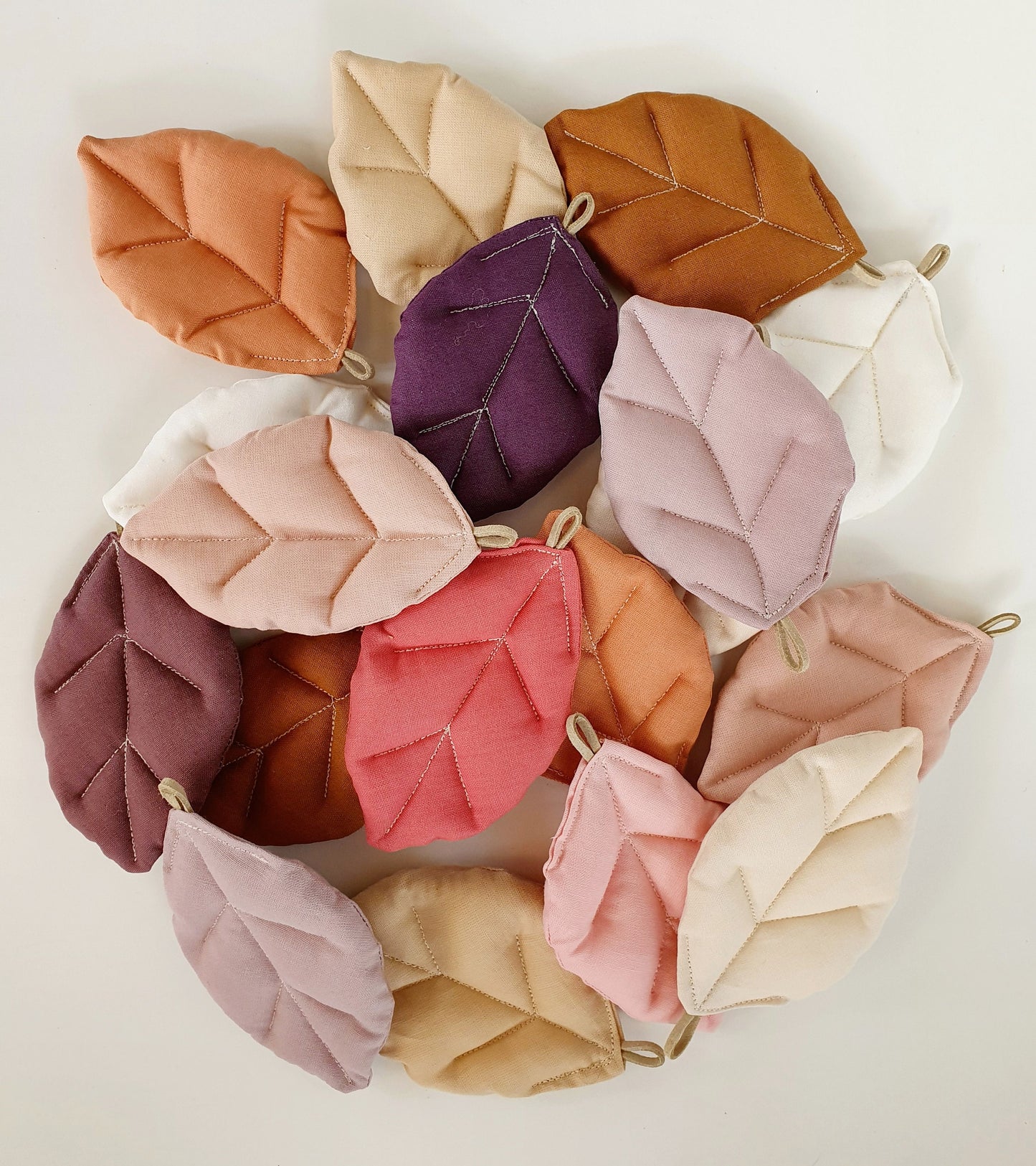 Baumwoll-Stoffblatt Rosa & Beere – DIY
