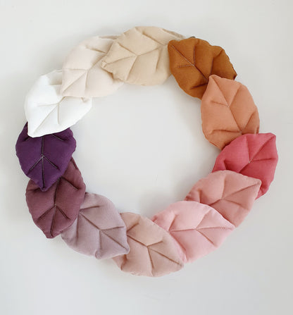 Baumwoll-Stoffblatt Rosa & Beere – DIY