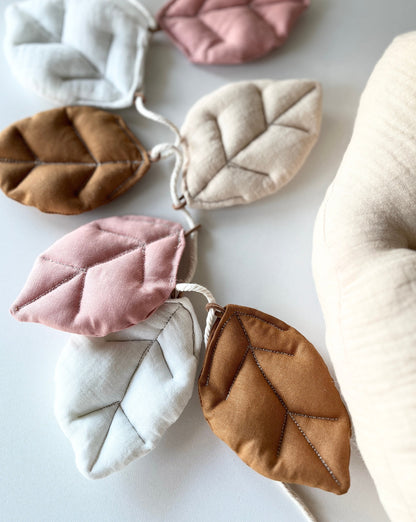 Baumwoll-Stoffblatt Rosa & Beere – DIY