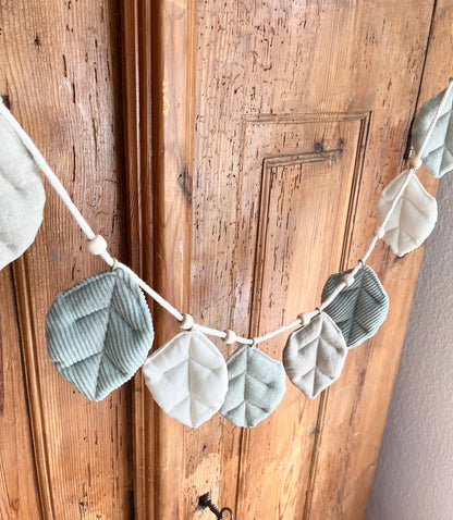 Blättergirlande in Salbei & Creme – 1,60 m