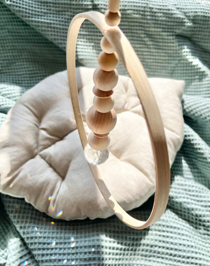 Bambusring-Suncatcher in Naturtönen