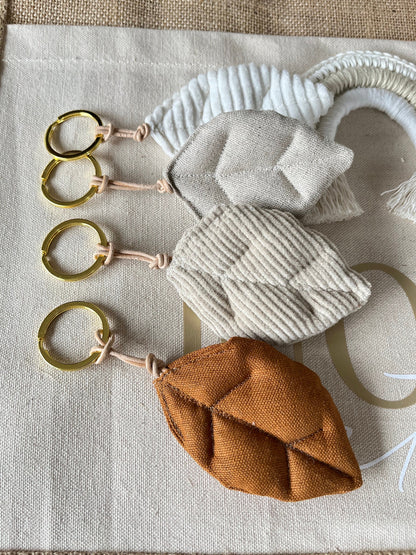 Cord-Blatt-Schlüsselanhänger