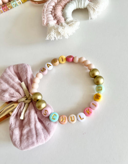 Schulkind-Armband in Pastell & Gold