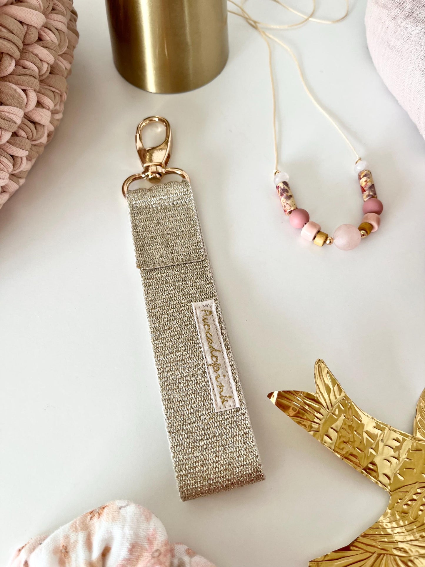 Perlenkette Calm Rosé mit Rosenquarz