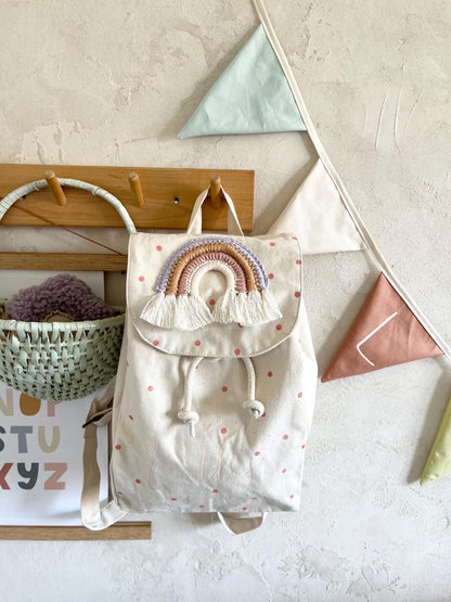 Regenbogen-Rucksack & Turnbeutel – einzeln oder Set