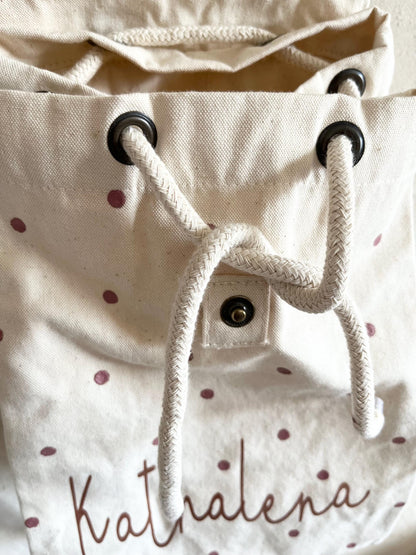 Blüten-Kinderrucksack – optional personalisiert