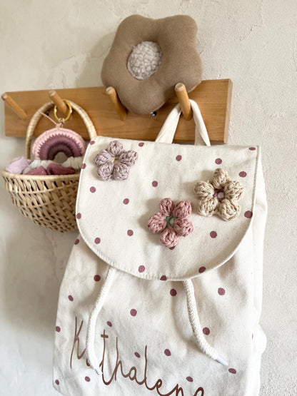 Blüten-Kinderrucksack – optional personalisiert