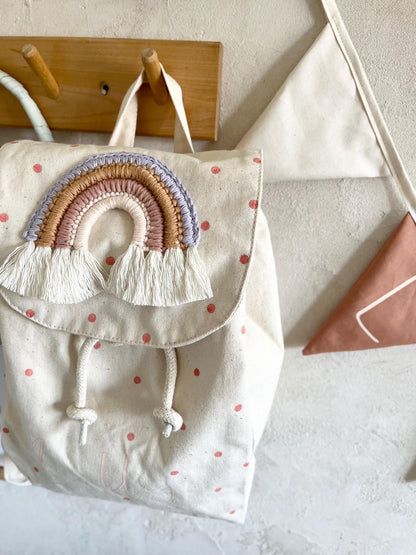 Regenbogen-Rucksack & Turnbeutel – einzeln oder Set