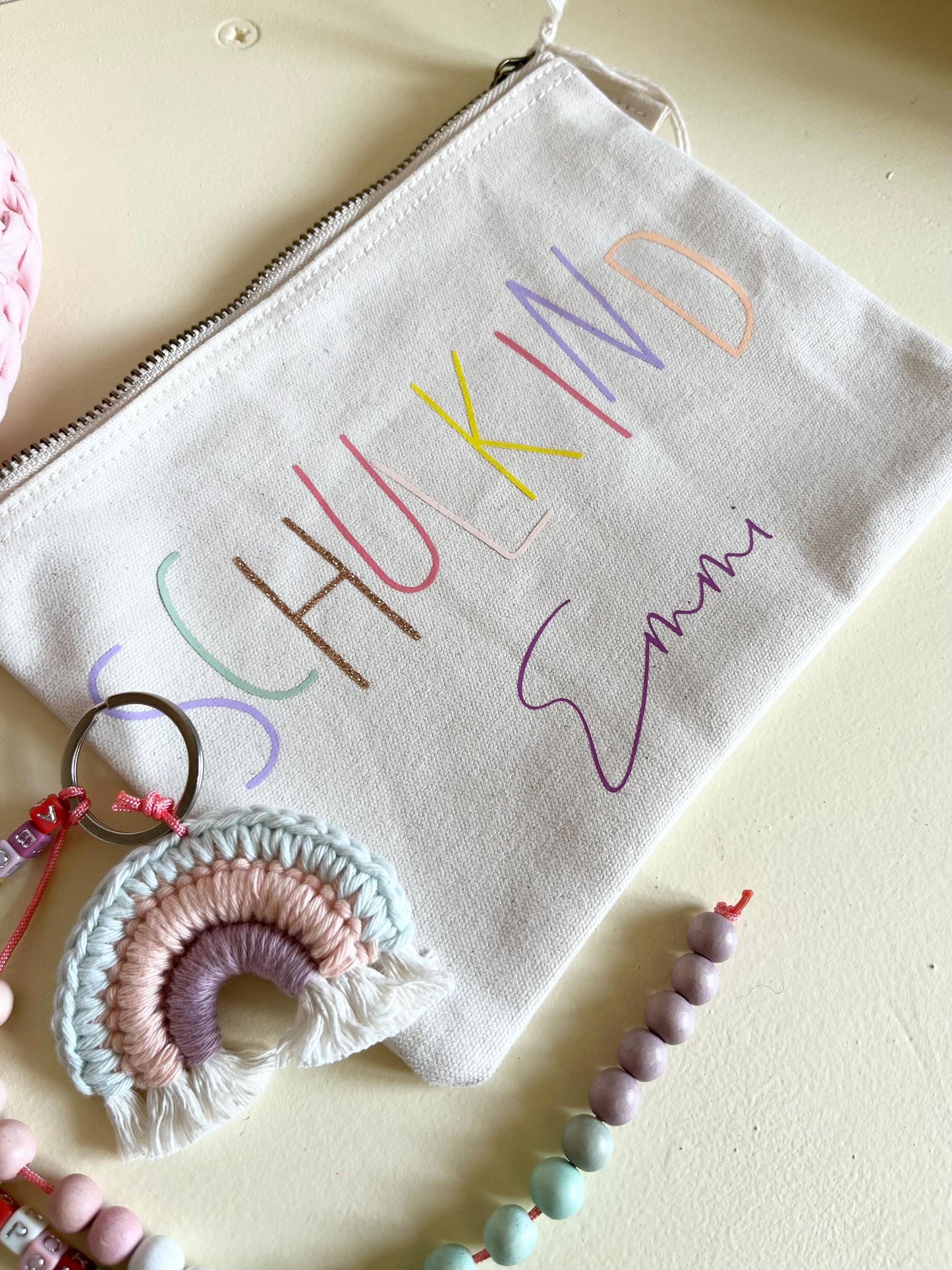 „Schulkind“-Täschchen mit Name