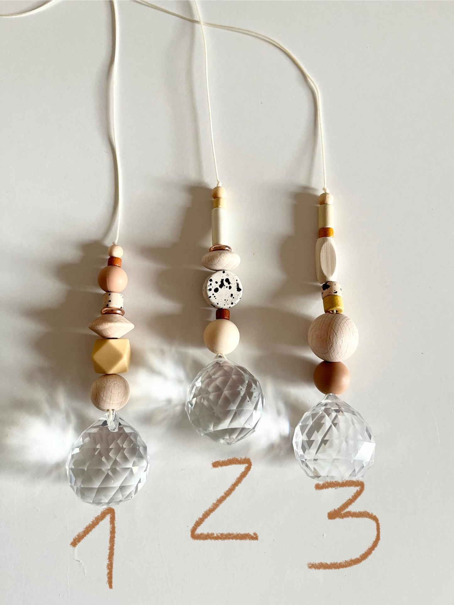 Herbst-Suncatcher in Rosé, Kupfer & Sand