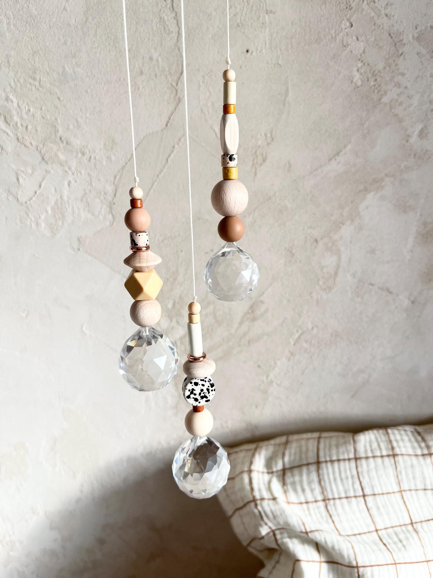 Herbst-Suncatcher in Rosé, Kupfer & Sand