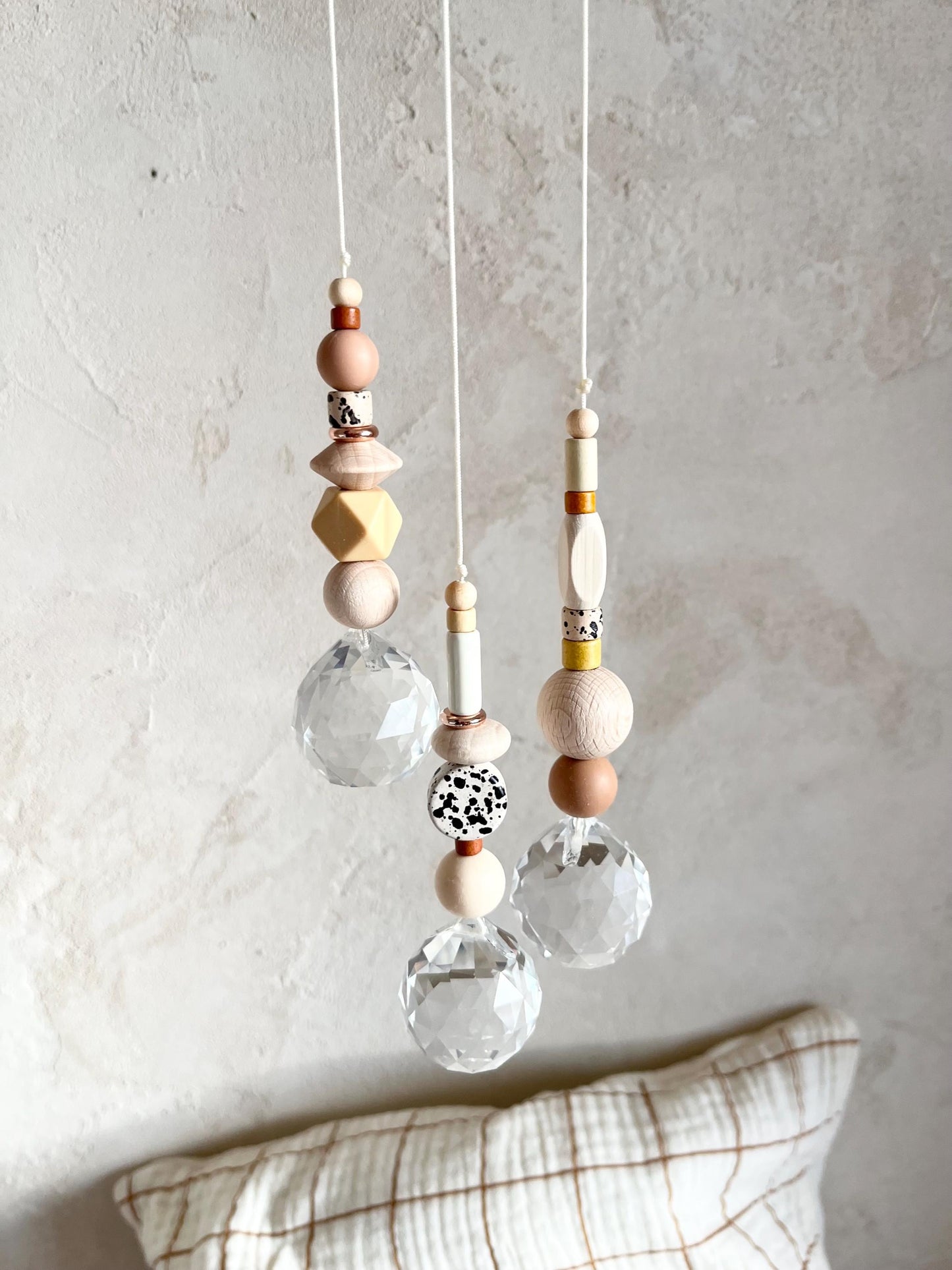Herbst-Suncatcher in Rosé, Kupfer & Sand