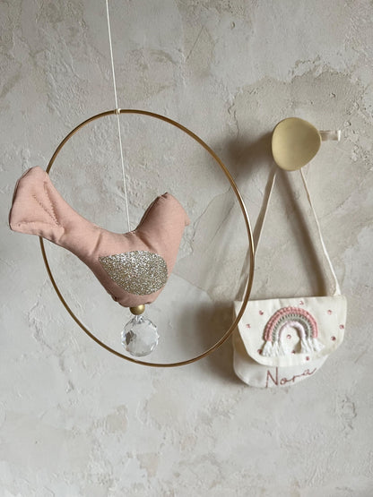 Vogel-Suncatcher mit Kristall