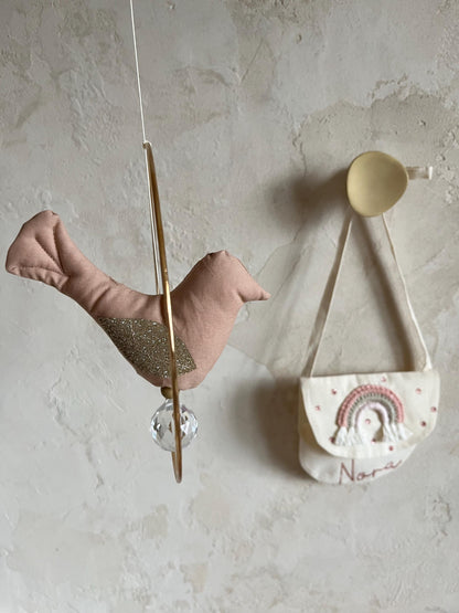 Vogel-Suncatcher mit Kristall
