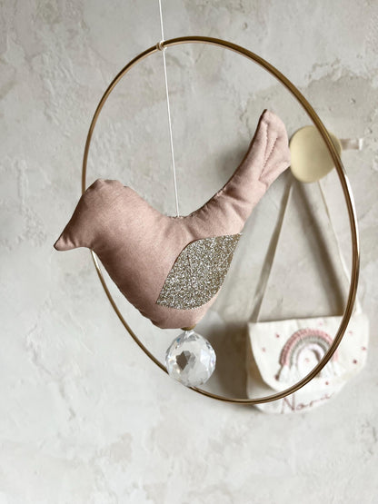 Vogel-Suncatcher mit Kristall
