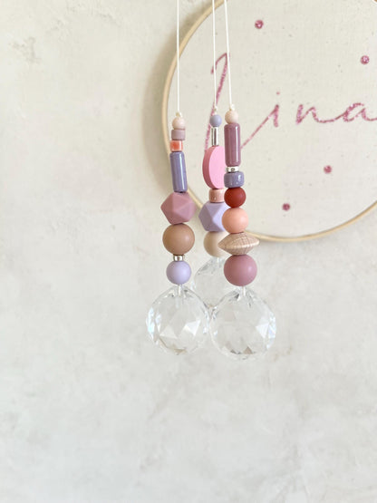 Suncatcher in Flieder, Pink & Orange