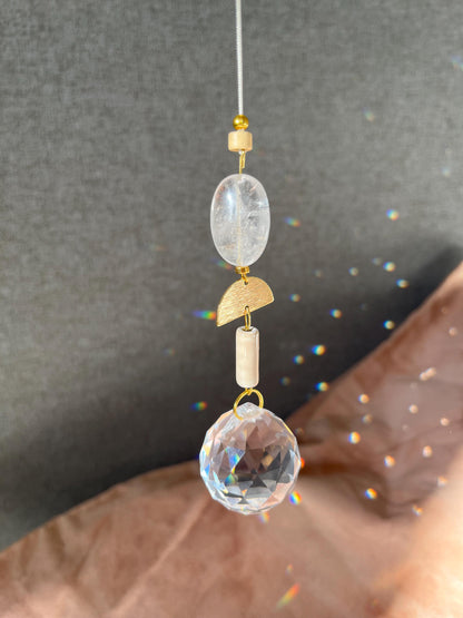 Suncatcher mit Naturstein & Messing