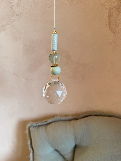 Suncatcher mit Fluorit-Herz