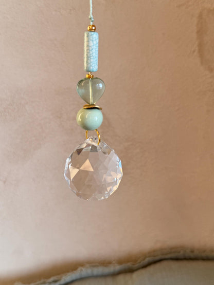 Suncatcher mit Fluorit-Herz