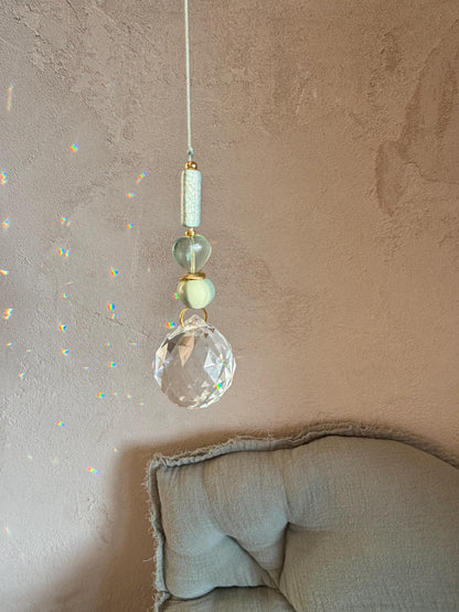 Suncatcher mit Fluorit-Herz
