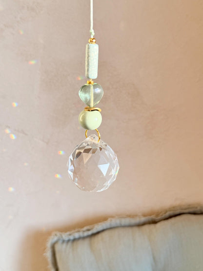 Suncatcher mit Fluorit-Herz