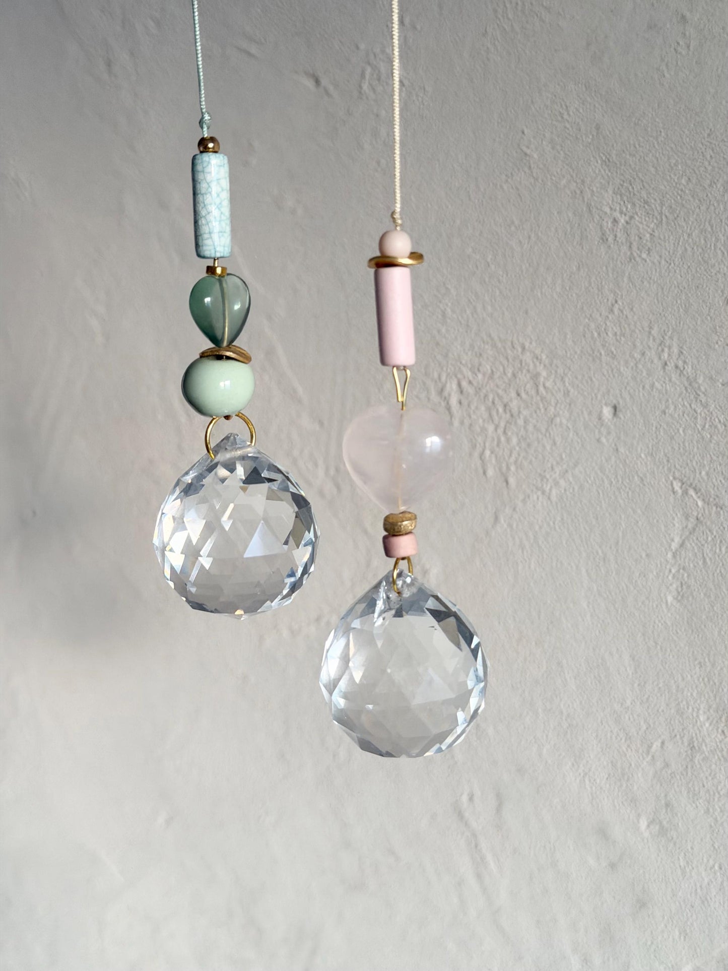 Suncatcher mit Fluorit-Herz