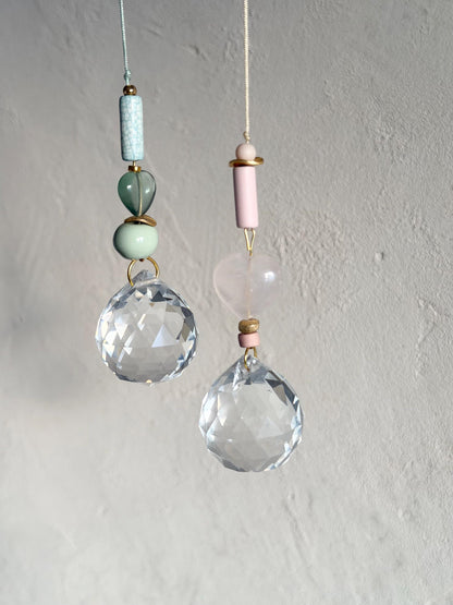 Suncatcher mit Fluorit-Herz