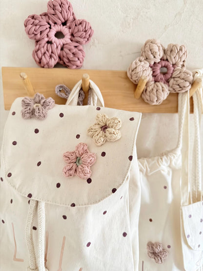 Blüten-Kinderrucksack – optional personalisiert