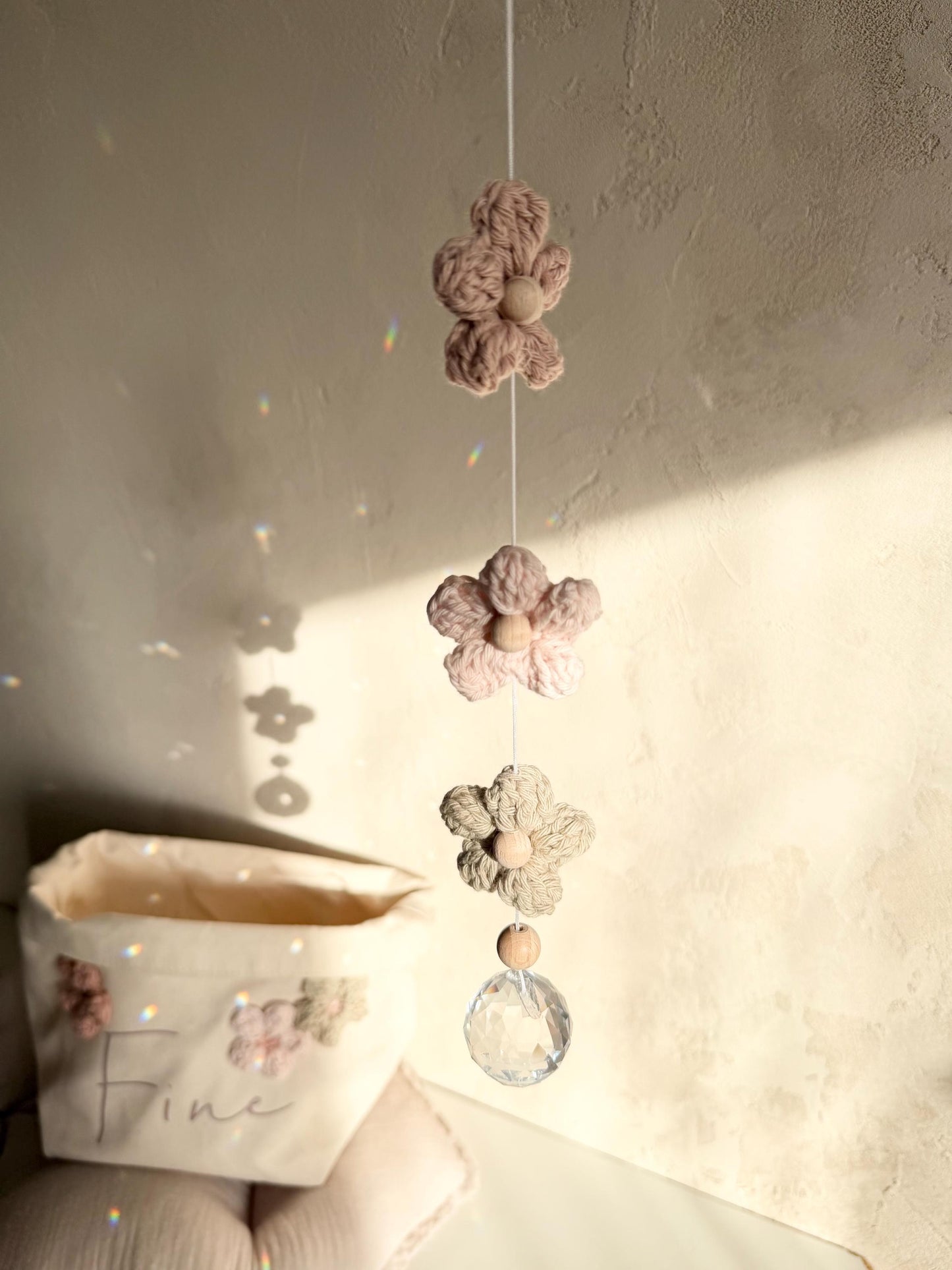 Blumen-Suncatcher in Naturfarben