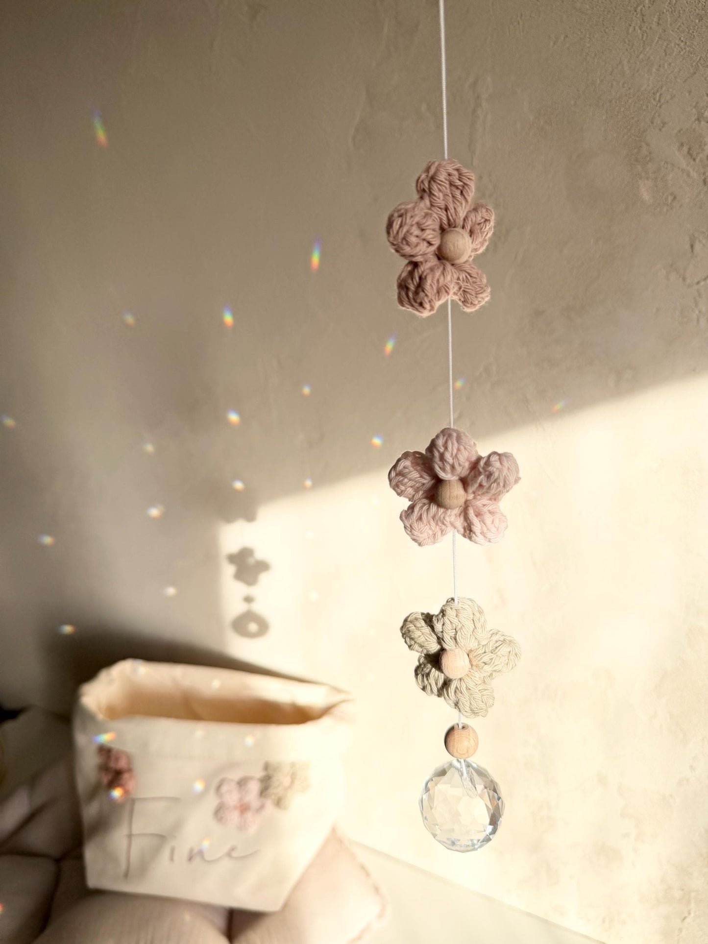 Blumen-Suncatcher in Naturfarben