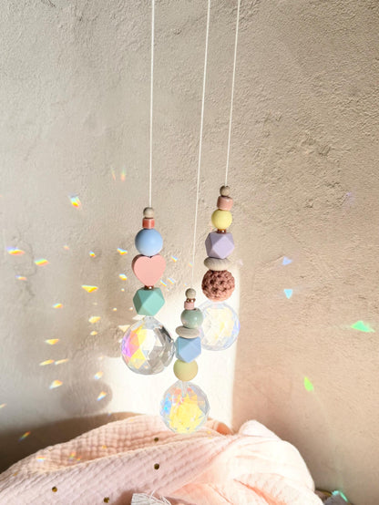 Pastell-Suncatcher mit Kristall – Designwahl