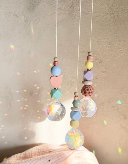 Pastell-Suncatcher mit Kristall – Designwahl