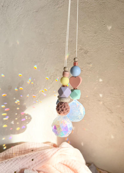Pastell-Suncatcher mit Kristall – Designwahl