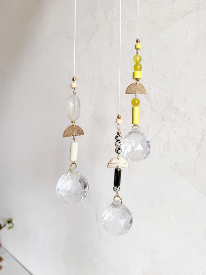 Suncatcher mit Naturstein & Messing