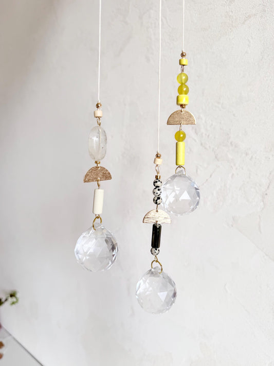 Suncatcher mit Naturstein & Messing