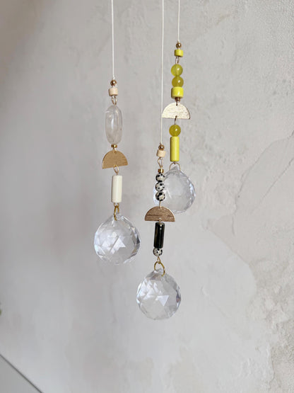 Suncatcher mit Naturstein & Messing