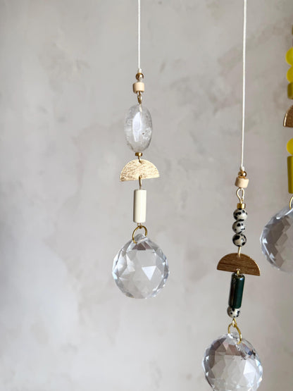 Suncatcher mit Naturstein & Messing