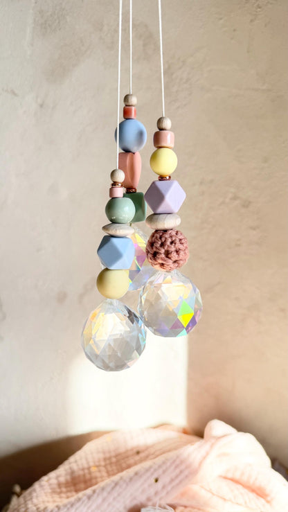 Pastell-Suncatcher mit Kristall – Designwahl