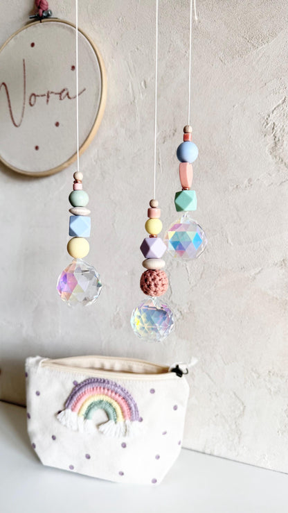 Pastell-Suncatcher mit Kristall – Designwahl