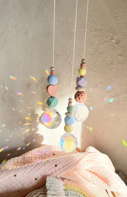 Pastell-Suncatcher mit Kristall – Designwahl