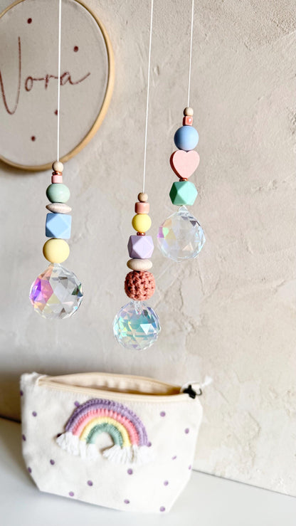 Pastell-Suncatcher mit Kristall – Designwahl