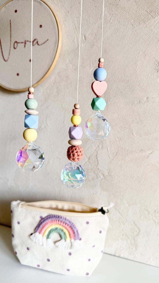 Pastell-Suncatcher mit Kristall – Designwahl