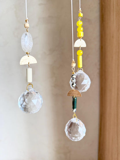 Suncatcher mit Naturstein & Messing