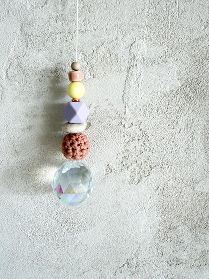 Pastell-Suncatcher mit Kristall – Designwahl