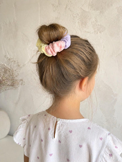 Musselin-Scrunchie in Pastell – Farbwahl