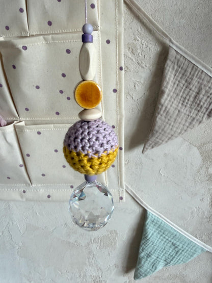 XL-Suncatcher mit Häkelkugel