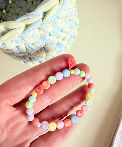 Neon-Kinderarmband „Schulkind“ oder „Kigakind“